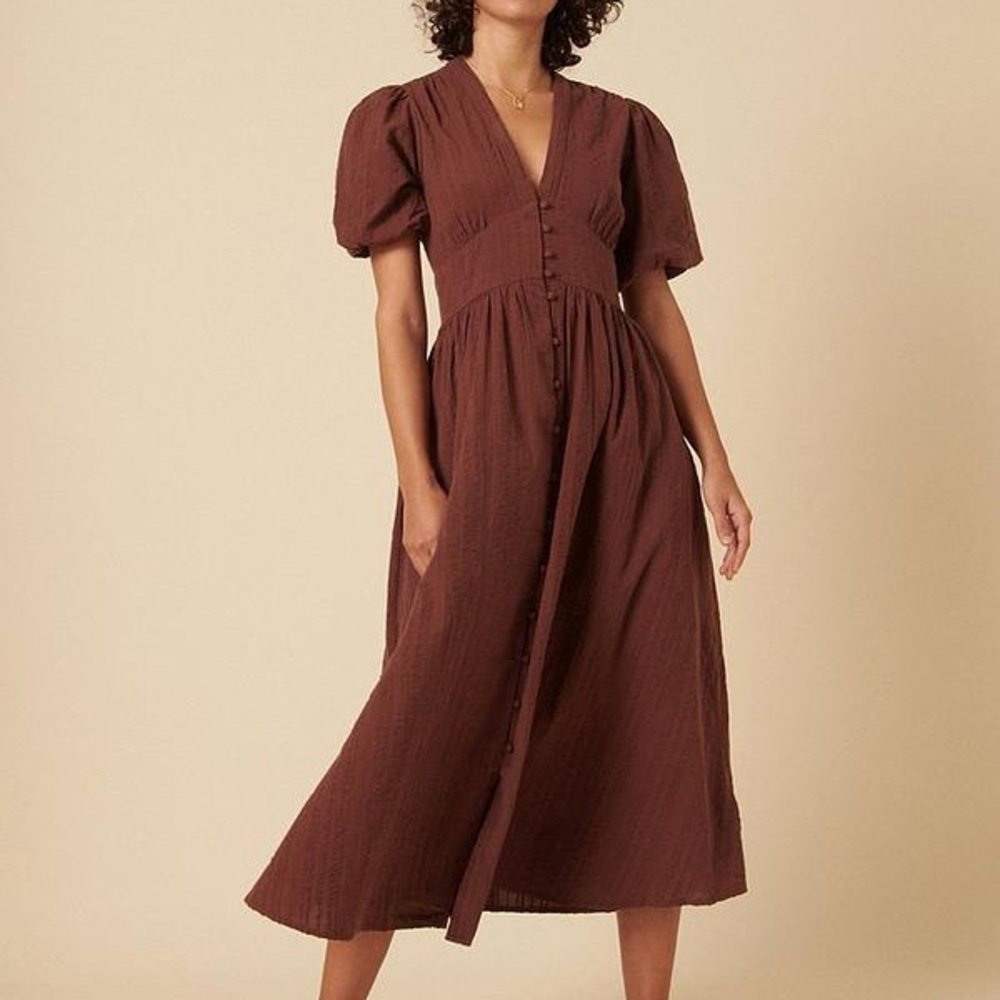 Nobody’s Child Starlight Midaxi Brown Dress US 8 / UK 12 / EU 40 EUC